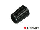 Drehknopf 10 mm glänzend schwarz