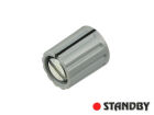 Knob  9 mm glossy gray