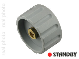 Drehknopf 36 mm matte grau
