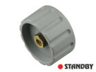 Knob 36 mm matt gray