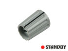 Drehknopf 10 mm glänzend grau