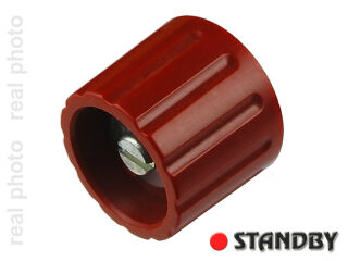 Drehknopf 21 mm glänzend rot