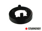 Mutterabdeckung 14,5 mm glänzend schwarz