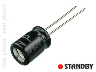 NK 10uF-63V Elektrolytkondensator bipolar (10st)