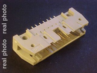 IDC 16 pin, male, THT, straight, to connect with latch