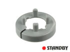 Mutterabdeckung 14,5 mm glänzend grau