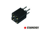 2x02 Female socket straight (10pcs)
