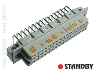 Female angled 32 pin type R/2
