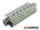 Female angled 32 pin type R/2