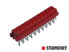20 pin socket female straight Micro-MaTch