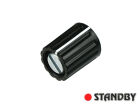 Knob  9 mm glossy black