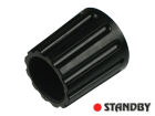 Drehknopf 14,5 mm glänzend schwarz
