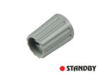Drehknopf 10 mm glänzend grau