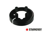 Mutterabdeckung 14,5 mm glänzend schwarz