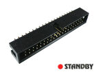 IDC 40 pin, male, THT, straight