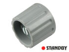 Drehknopf 21 mm matte grau