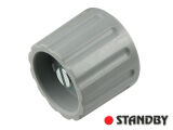 Drehknopf 21 mm matte grau