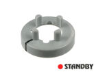 Mutterabdeckung 14,5 mm glänzend grau