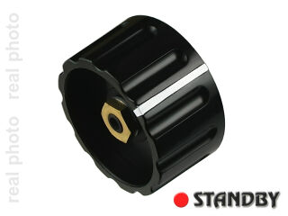 Drehknopf 36 mm glänzend schwarz