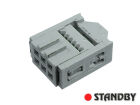IDC 06 pin, female, for ribbon cable