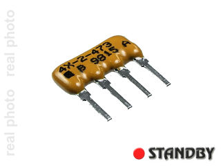 Resistor network 2x47k (10pcs)