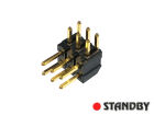 Stiftleiste gewinkelt 2x03 r= 2,0mm