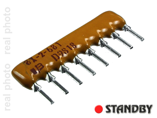 Resistor network 4x680R (10pcs)