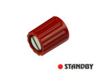 Drehknopf  9 mm glänzend rot