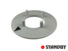 Scheibe für 28 mm Drehknopf glänzend grau
