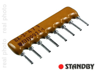 Resistor network 4x470R (10pcs)