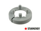 Mutterabdeckung 14,5 mm matte grau