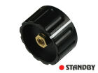 Knob 36 mm glossy black