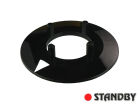 Scheibe für 28 mm Drehknopf glänzend schwarz
