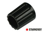 Drehknopf 14,5 mm glänzend schwarz