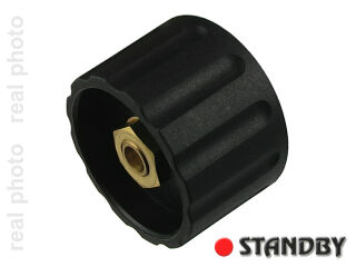 Drehknopf 28 mm matte schwarz