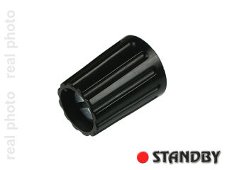 Knob 10 mm glossy black