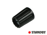 Drehknopf 10 mm glänzend schwarz