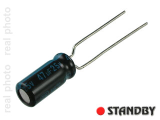 TK 47uF-25V Elektrolytkondensator (10st)