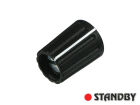 Drehknopf 10 mm matte schwarz