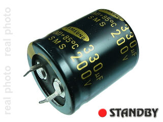 SMS 330uF-200V kondensator elektrolityczny snap
