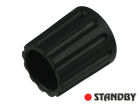 Drehknopf 14,5 mm matte schwarz