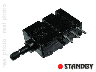Single pole push button switch